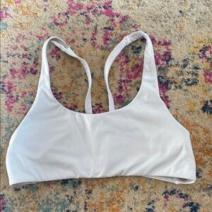 Vuori White Sports Bra